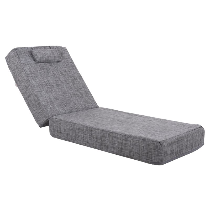 maxilari-xaplostras-textilene-gkri-fb911 ΜΑΞΙΛΑΡΙ ΞΑΠΛΩΣΤΡΑΣ TEXTILENE SIFNOS ΓΚΡΙ HM11761.10 200(120+80)x70x20Yεκ.