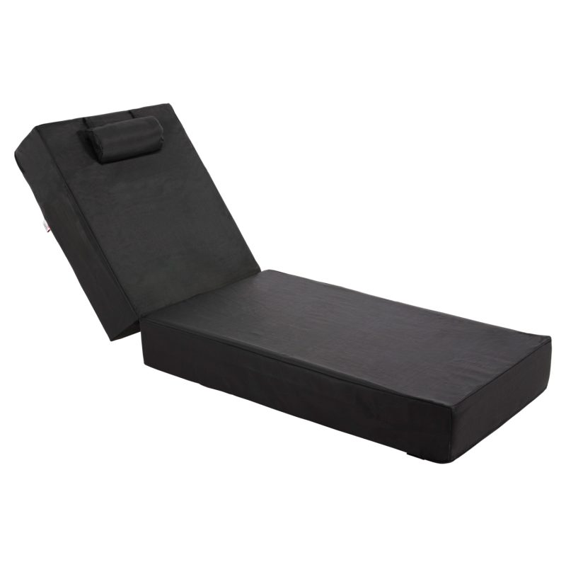 maxilari-xaplostras-textilene-mayro-fb91 ΜΑΞΙΛΑΡΙ ΞΑΠΛΩΣΤΡΑΣ TEXTILENE SIFNOS ΜΑΥΡΟ HM11761.01 200(120+80)x70x20Yεκ.