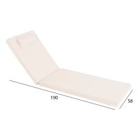 ΜΑΞΙΛΑΡΙ ΞΑΠΛΩΣΤΡΑΣ TEXTILENE SIFNOS ΜΠΕΖ HM11234.61T 190(114-76)x58x6,5Yεκ.