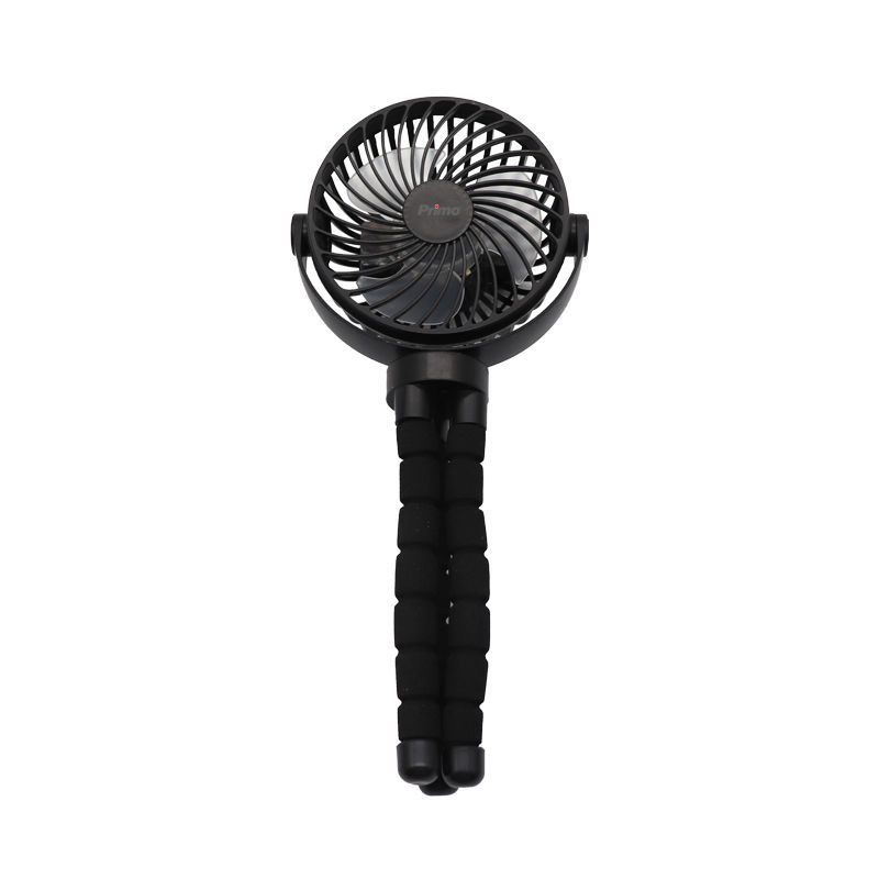 Ανεμιστήρας Mini Flexible PRMF-80691 Primo 4'' 10cm Μαύρος Επαναφορτιζόμενος