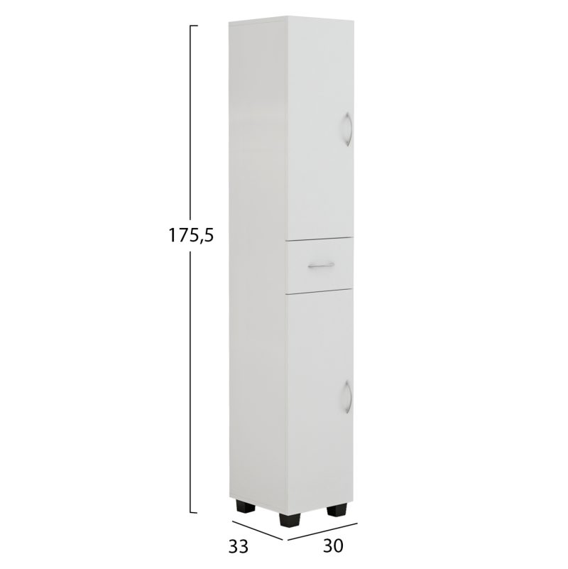 ntoylapi-stili-pollaplon-chriseon-melami-1 ΝΤΟΥΛΑΠΙ ADEMIA ΣΤΗΛΗ ΠΟΛΛΑΠΛΩΝ ΧΡΗΣΕΩΝ ΜΕΛΑΜΙΝΗ ΛΕΥΚΟ 30x33x175,5Yεκ.HM9124.11