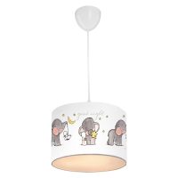 paidiko-fotistiko-orofis-yfasmatino-fb97 ΠΑΙΔΙΚΟ ΦΩΤΙΣΤΙΚΟ ΟΡΟΦΗΣ ΥΦΑΣΜΑΤΙΝΟ HM7575.01 ΛΕΥΚΟ ΜΕ ΣΧΕΔΙΟ ELEPHANT Φ24x70Y εκ.