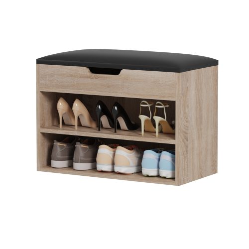 papoytsothiki-me-kathisma-fb9247701-mela ΠΑΠΟΥΤΣΟΘΗΚΗ ΜΕ ΚΑΘΙΣΜΑ ROMIR HM2477.01 ΜΕΛΑΜΙΝΗ ΣΕ ΣΟΝΑΜΑ-ΚΑΘΙΣΜΑ ΚΑΦΕ 60x30x44Υ