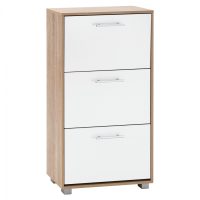 papoytsothiki-melaminis-3theseon-fb92221 ΠΑΠΟΥΤΣΟΘΗΚΗ ΜΕΛΑΜΙΝΗΣ DAVINA 3ΘΕΣΕΩΝ HM2221.06 SONAMA-ΛΕΥΚΗ 62Χ24Χ110Υ εκ.