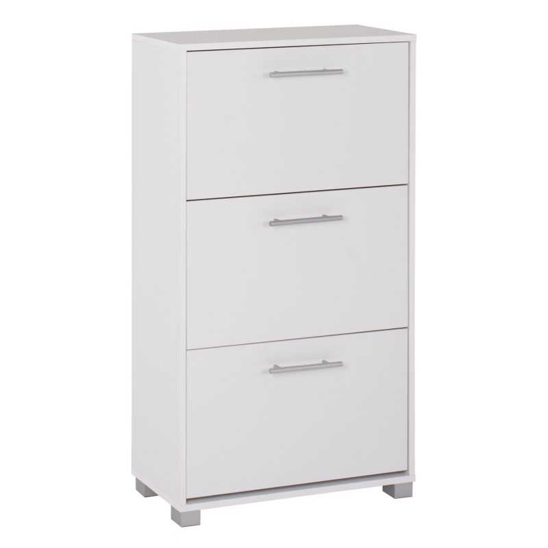 papoytsothiki-melaminis-3theseon-fb92221 ΠΑΠΟΥΤΣΟΘΗΚΗ DAVINA ΜΕΛΑΜΙΝΗΣ 3ΘΕΣΕΩΝ HM2221.05 ΛΕΥΚΗ 62Χ24Χ110Υ εκ.