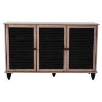 ΠΑΠΟΥΤΣΟΘΗΚΗ-ΝΤΟΥΛΑΠΙ MCKENNA 3ΠΟΡΤΕΣ HM2267.02 SONAMA-ΜΑΥΡΟ 112x30x68,5Υ εκ.