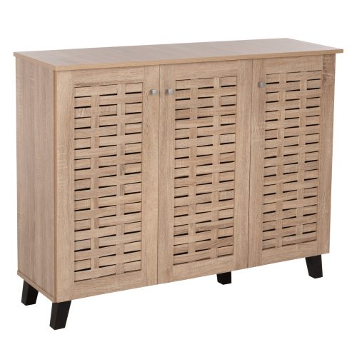 papoytsothiki-ntoylapi-fb9961002-melamin ΠΑΠΟΥΤΣΟΘΗΚΗ-ΝΤΟΥΛΑΠΙ PRODY HM9610.02 ΜΕΛΑΜΙΝΗ ΣΟΝΑΜΑ 3ΠΟΡΤΕΣ 115x34x89Υεκ.