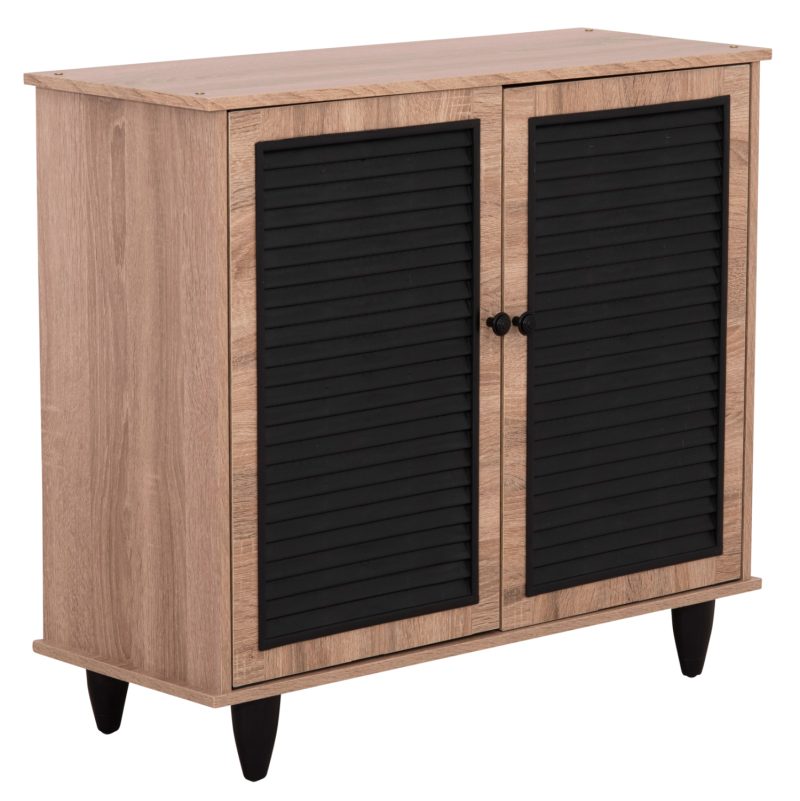 papoytsothiki-xylini-fb9226602-se-chroma ΠΑΠΟΥΤΣΟΘΗΚΗ ΞΥΛΙΝΗ MCKENNA HM2266.02 ΣΕ ΧΡΩΜΑ SONAMA-ΜΑΥΡΟ 77x30x69Υεκ.