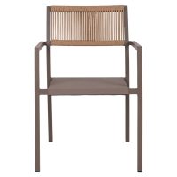 ΠΟΛΥΘΡΟΝΑ ΑΛΟΥΜΙΝΙΟΥ ΕΠΑΓΓΕΛΜΑΤΙΚΗ ΣΑΜΠΑΝΙΖΕ MIREN ME RATTAN ΠΛΑΤΗ HM5893.03 55,5x58,5x83 εκ.