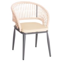 ΠΟΛΥΘΡΟΝΑ ΑΛΟΥΜΙΝΙΟΥ MAGNET HM6287.01 ΣΚΟΥΡΟ ΓΚΡΙ ΜΕ ΚΡΕΜ P.E.ΣΧΟΙΝΙ 59x61x81.5Υεκ