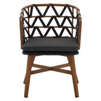 ΠΟΛΥΘΡΟΝΑ ΑΛΟΥΜΙΝΙΟΥ RICKO HM5782.11 ΚΑΦΕ ΣΚΕΛΕΤΟΣ-ΓΚΡΙ ΚΟΡΔΟΝΙ 58x59x78Υ εκ.