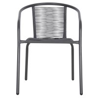 polythrona-fb9596901-metallo-gkri-synth-2 ΠΟΛΥΘΡΟΝΑ SWIFTER HM5969.01 ΜΕΤΑΛΛΟ ΓΚΡΙ-ΣΥΝΘ. RATTAN ΓΚΡΙ 54x61x75Υεκ.