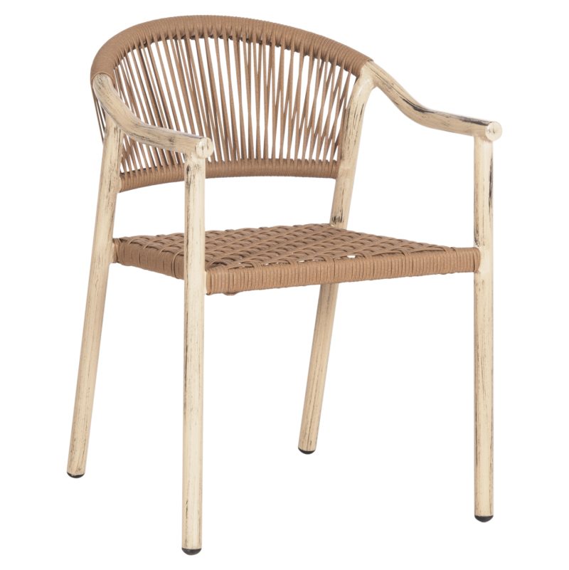 polythrona-fb9605001-aloyminio-chroma-dr ΠΟΛΥΘΡΟΝΑ KERLY HM6050.01 ΑΛΟΥΜΙΝΙΟ ΧΡΩΜΑ ΔΡΥΟΣ-ΧΑΛΚΙΝΟ ΣΥΝΘΕΤΙΚΟ RATTAN 54x58,5x76Υ