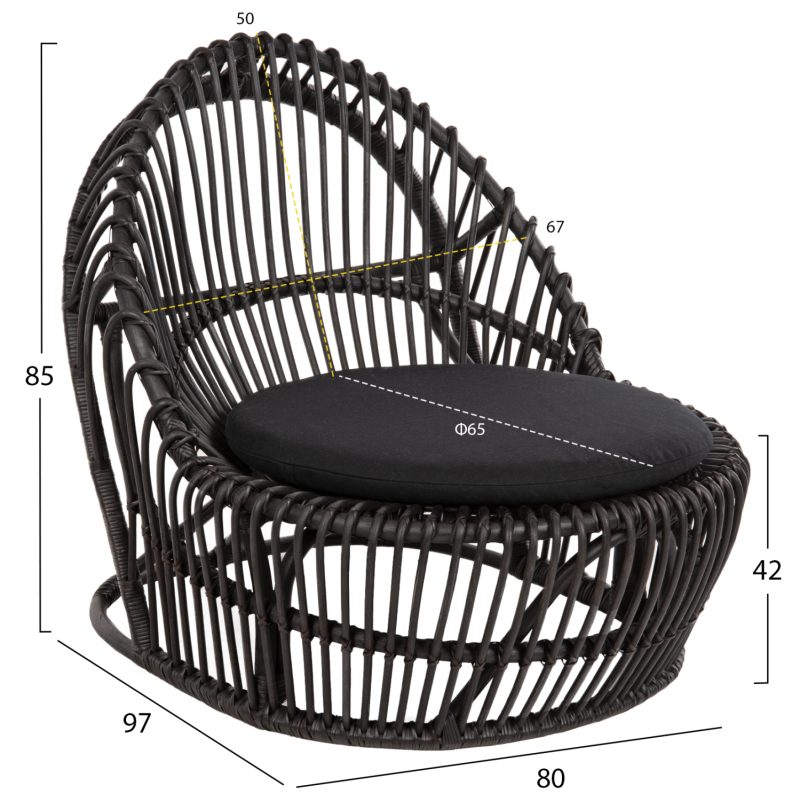 polythrona-fb984003-fysiko-rattan-me-max-1 ΠΟΛΥΘΡΟΝΑ ENTROPY HM9840.03 ΦΥΣΙΚΟ RATTAN ΜΕ ΜΑΞΙΛΑΡΙ-ΜΑΥΡΟ 80x97x85Υεκ.