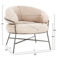 polythrona-fb9863923-apo-mpoykle-leyko-m-1 ΠΟΛΥΘΡΟΝΑ TRUDI HM8639.23 ΑΠΟ ΜΠΟΥΚΛΕ ΛΕΥΚΟ ΜΕ ΑΣΗΜΙ ΣΚΕΛΕΤΟ 84x79x76Υ εκ.