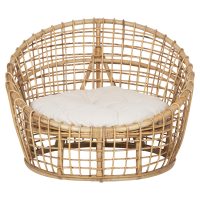 ΠΟΛΥΘΡΟΝΑ ENTO HM9814 RATTAN ΣΕ ΦΥΣΙΚΟ-ΜΠΕΖ ΜΑΞΙΛΑΡΙ 85x75x67Yεκ.
