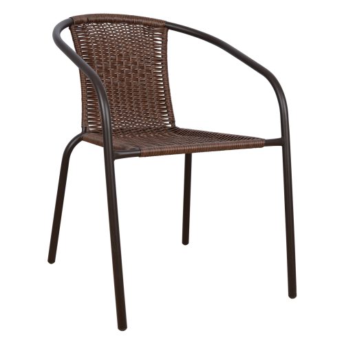 polythrona-karekla-fb9501502-kafe-metall ΠΟΛΥΘΡΟΝΑ ΚΑΡΕΚΛΑ CAMEL HM5015.02 ΚΑΦΕ ΜΕΤΑΛΛΙΚΗ ΜΕ WICKER ΚΑΦΕ 48x48-53x72 cm