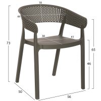 ΠΟΛΥΘΡΟΝΑ ΠΟΛΥΠΡΟΠΥΛΕΝΙΟΥ PERFOE HM5941.07 DARK OLIVE 53,5x50,5x73Υεκ.