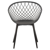 ΠΟΛΥΘΡΟΝΑ ΠΟΛΥΠΡΟΠΥΛΕΝΙΟΥ ΓΚΡΙ-ΜΑΥΡΑ ΜΕΤΑΛ. ΠΟΔΙΑ ARIADNE HM8001.30 63x56x80Yεκ. 4τμχ