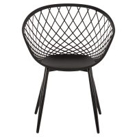 ΠΟΛΥΘΡΟΝΑ ΠΟΛΥΠΡΟΠΥΛΕΝΙΟΥ ΜΑΥΡΗ ΜΕΤΑΛΛΙΚΑ ΠΟΔΙΑ ARIADNE HM8001.22 63x56x80Y εκ. 4τμχ