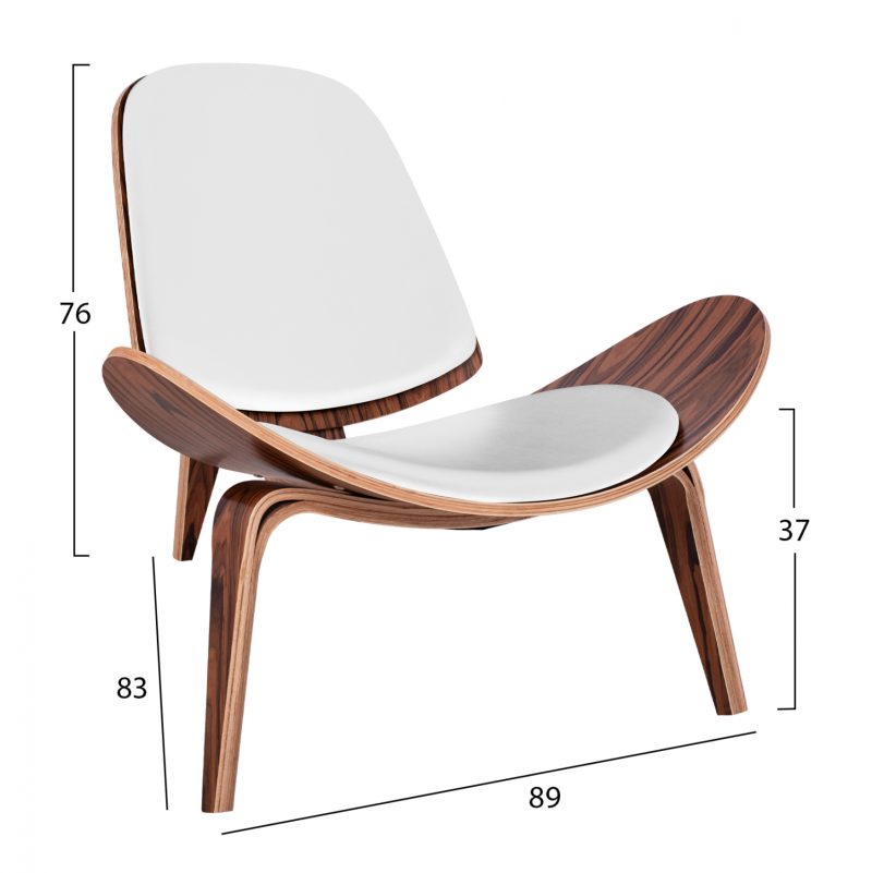 polythrona-superior-plus-hm112813-kerasi-1 ΠΟΛΥΘΡΟΝΑ SUPERIOR PLUS HM1128.13 ΚΑΡΥΔΙ ΜΕ ΛΕΥΚΟ ΜΑΞΙΛΑΡΙ PU 89x83x76Y εκ.