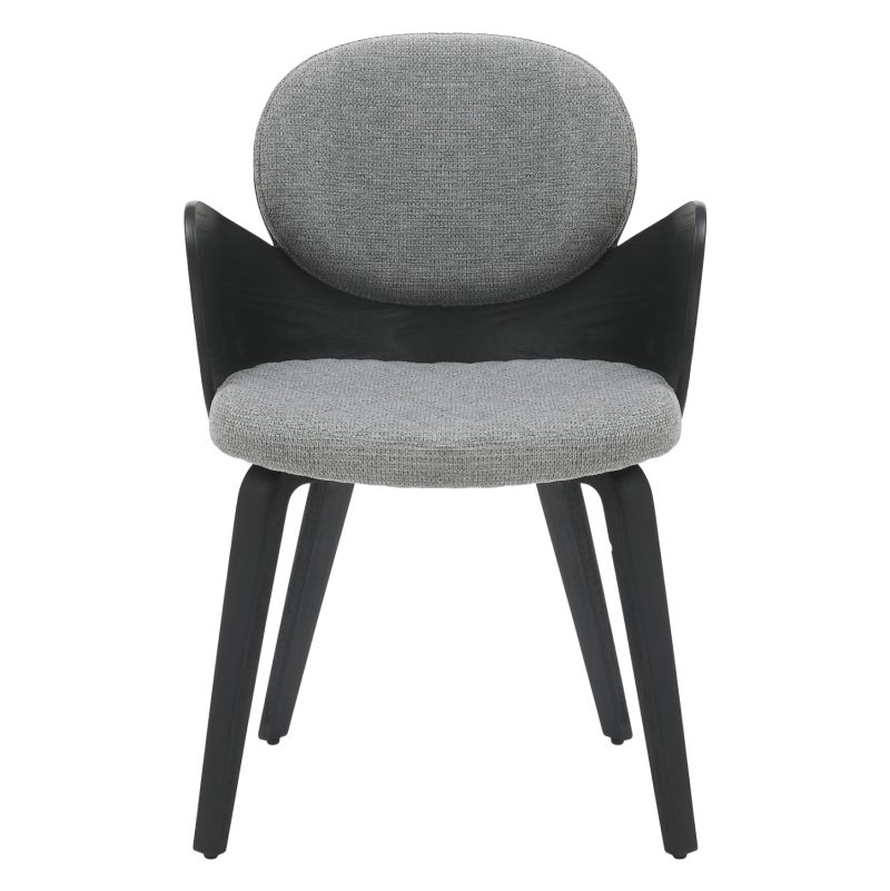 ΠΟΛΥΘΡΟΝΑΚΙ ΤΡΑΠΕΖΑΡΙΑΣ DARNELL HM9974.02 ΜΑΥΡΟ Κ.Π.-ΓΚΡΙ ΥΦΑΣΜΑ 56x56x83Υεκ.