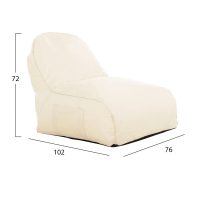 ΠΟΥΦ CLOUD ΑΔΙΑΒΡΟΧΗ ΠΟΛΥΘΡΟΝΑ HM5112.01 ΕΚΡΟΥ 6188 76x102x72Υεκ.