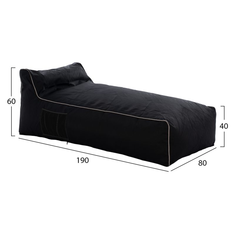 poyf-xaplostra-wadelin-fb9577412-me-text-1 ΠΟΥΦ ΞΑΠΛΩΣΤΡΑ WADELIN HM5774.12 ΜΕ TEXTILINE ΜΑΥΡΟ ΚΑΙ ΛΕΥΚΟ ΡΕΛΙ 190x80x40-60Υ εκ.