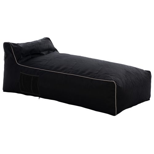 poyf-xaplostra-wadelin-fb9577412-me-text ΠΟΥΦ ΞΑΠΛΩΣΤΡΑ WADELIN HM5774.12 ΜΕ TEXTILINE ΜΑΥΡΟ ΚΑΙ ΛΕΥΚΟ ΡΕΛΙ 190x80x40-60Υ εκ.