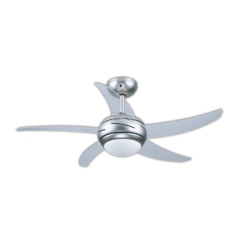 Ανεμιστήρας Οροφής PRCF-80282 Primo 44'' 110εκ. Με Τηλεχειριστήριο 1Φως 5Φτερά Διάφανα