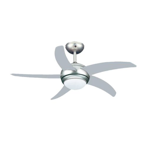Ανεμιστήρας Οροφής PRCF-80425 Primo 44'' 110εκ. Με Τηλεχειριστήριο 1Φως 5Φτερά Ασημί