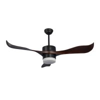 Ανεμιστήρας Οροφής PRCF-80437 Primo DC 56'' 142εκ. Με Τηλεχειριστήριο 1Φως LED 3Φτερά Μαύρο/Καφέ
