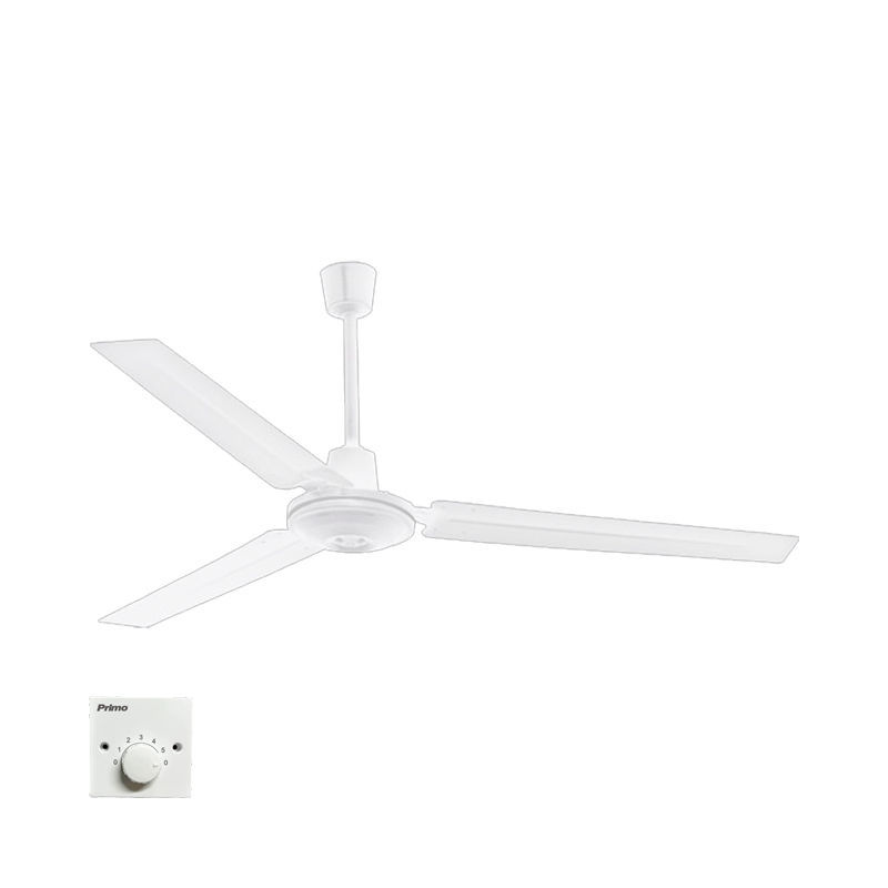 Ανεμιστήρας Οροφής PRCF-80637 Primo 56'' 140εκ. Βιομηχ/κός 3 Φτερά Λευκός