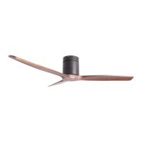 Ανεμιστήρας Οροφής PRCF-80665 PRIMO 52'' 132εκ. DC Με Τηλεχειριστήριο Μαύρος με 3 καφέ φτερά