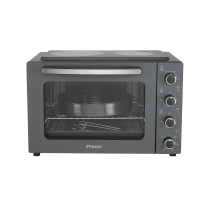 Φουρνάκι PREO-40456NS Με 2 Κεραμικές Εστίες 50L Με Αέρα & Υάλινη Πρόσοψη Ανθρακί Φουρνάκι PREO-40456NS Με 2 Κεραμικές Εστίες 50L Με Αέρα & Υάλινη Πρόσοψη Ανθρακί