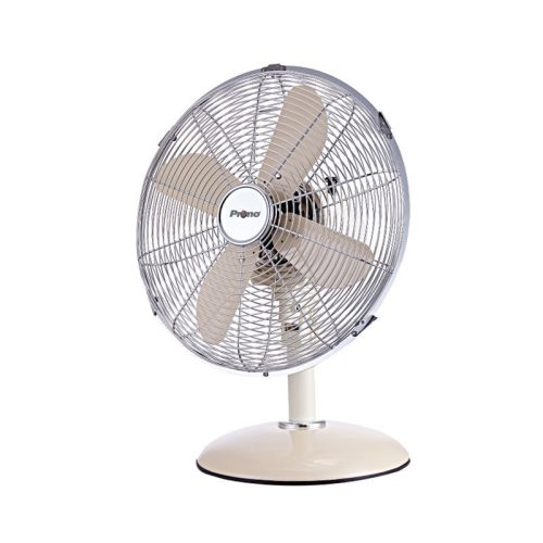 Ανεμιστήρας Επιτραπέζιος PRΤF-80577 Primo 12'' 30εκ. Μεταλλικός Κρεμ