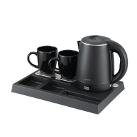 Ξενοδοχειακό σετ καλωσορίσματος PRWT-50050 Primo 1.0L 1300W με Ανοξείδωτο Cool touch Μαύρο βραστήρα