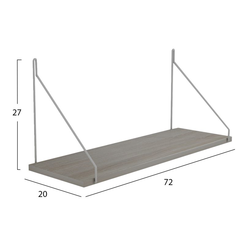 rafi-toichoy-melaminis-fb9918314-sonama-1 ΡΑΦΙ ΤΟΙΧΟΥ AGILAN ΜΕΛΑΜΙΝΗΣ HM9183.14 SONΟMA-ΛΕΥΚΟ 72x20x27Yεκ.