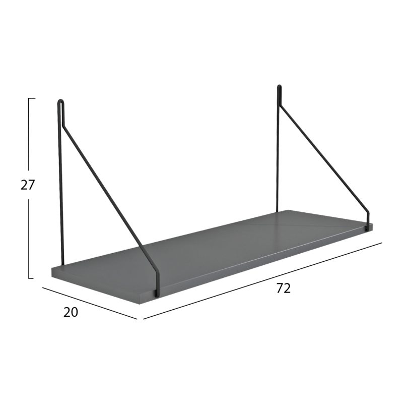 rafi-toichoy-melaminis-fb9918320-gkri-72-1 ΡΑΦΙ ΤΟΙΧΟΥ AGILAN ΜΕΛΑΜΙΝΗΣ HM9183.20 ΓΚΡΙ 72x20x27Y εκ.