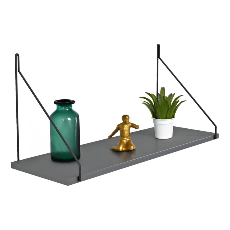 rafi-toichoy-melaminis-fb9918320-gkri-72 ΡΑΦΙ ΤΟΙΧΟΥ AGILAN ΜΕΛΑΜΙΝΗΣ HM9183.20 ΓΚΡΙ 72x20x27Y εκ.