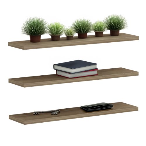 rafia-toichoy-fb9896612-melamini-se-fysi ΣΕΤ 3 ΡΑΦΙΑ ΤΟΙΧΟΥ CASSIUS HM8966.12 ΜΕΛΑΜΙΝΗ ΣΕ ΦΥΣΙΚΟ 60x14,5 εκ