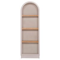 ΡΑΦΙΕΡΑ ΣΕΙΡΑ SANTORINI HM18045 MDF ΥΠΟΛΕΥΚΟ-ΡΑΦΙΑ ΞΥΛΟ ΕΛΑΤΟΥ ΦΥΣΙΚΟ 60x38,5x179Υεκ.