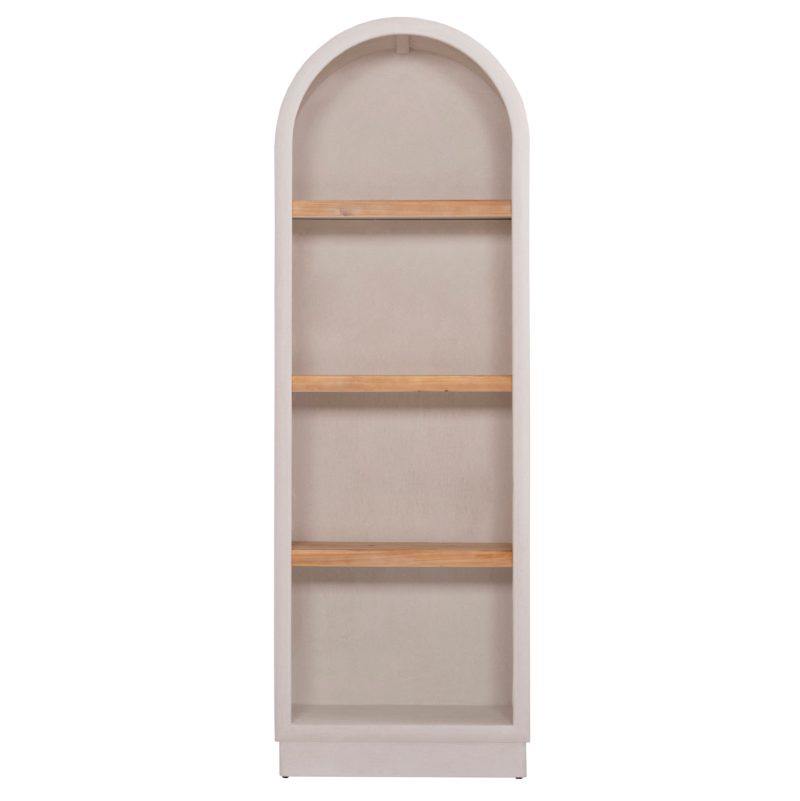 ΡΑΦΙΕΡΑ ΣΕΙΡΑ SANTORINI HM18045 MDF ΥΠΟΛΕΥΚΟ-ΡΑΦΙΑ ΞΥΛΟ ΕΛΑΤΟΥ ΦΥΣΙΚΟ 60x38,5x179Υεκ.