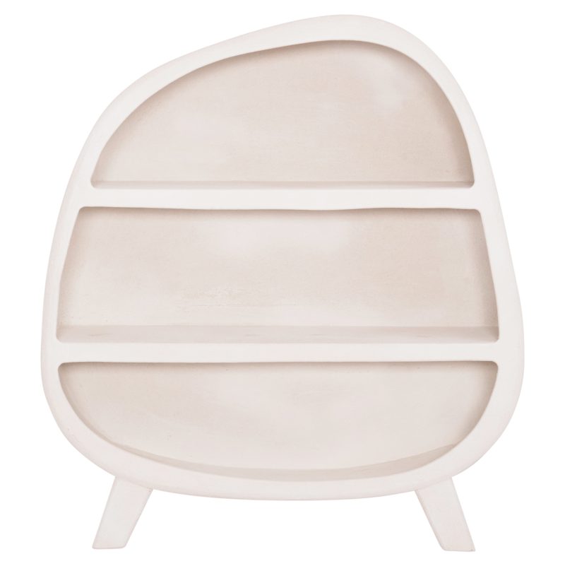 ΡΑΦΙΕΡΑ ΣΕΙΡΑ SANTORINI HM18060.01 MDF ΣΕ ΥΠΟΛΕΥΚΟ ΧΡΩΜΑ 120x38x133Υεκ.