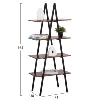 rafiera-fb91807304-mayros-metallikos-ske-1 ΡΑΦΙΕΡΑ STAM HM18073.04 ΜΑΥΡΟΣ ΜΕΤΑΛΛΙΚΟΣ ΣΚΕΛΕΤΟΣ-ΜΕΛΑΜΙΝΗ ΚΑΡΥΔΙ 71x38x165Υεκ.