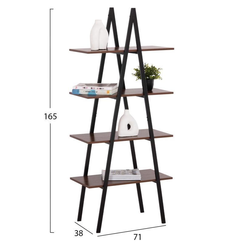 rafiera-fb91807304-mayros-metallikos-ske-1 ΡΑΦΙΕΡΑ STAM HM18073.04 ΜΑΥΡΟΣ ΜΕΤΑΛΛΙΚΟΣ ΣΚΕΛΕΤΟΣ-ΜΕΛΑΜΙΝΗ ΚΑΡΥΔΙ 71x38x165Υεκ.