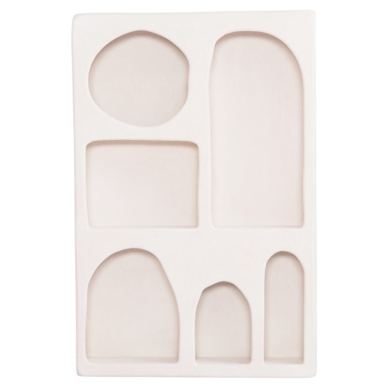 ΡΑΦΙΕΡΑ-ΚΟΜΜΟ ΣΕΙΡΑ SANTORINI HM18059 MDF ΣΕ ΥΠΟΛΕΥΚΟ 80x18x120Υεκ.