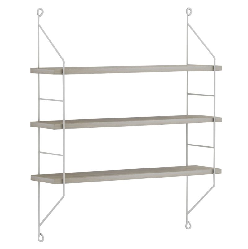 rafiera-toichoy-achala-melaminis-fb99185-2 ΡΑΦΙΕΡΑ ΤΟΙΧΟΥ ACHALA ΜΕΛΑΜΙΝΗΣ HM9185.14 SONOMA 60x15x68Y εκ.