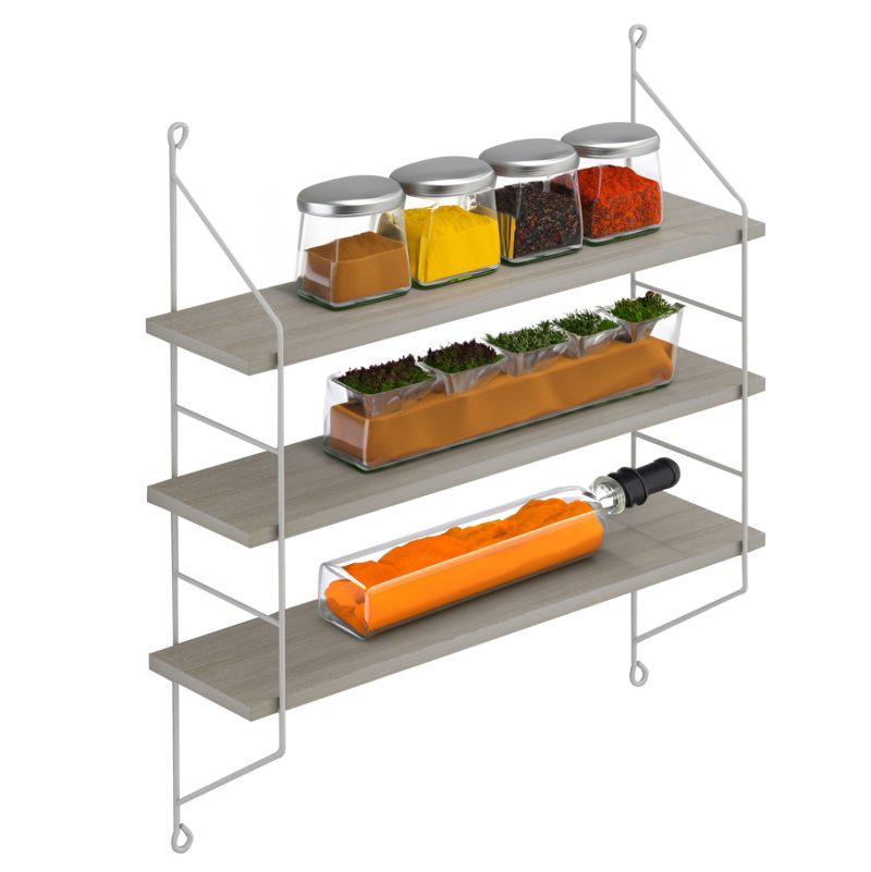 rafiera-toichoy-achala-melaminis-fb99185 ΡΑΦΙΕΡΑ ΤΟΙΧΟΥ ACHALA ΜΕΛΑΜΙΝΗΣ HM9185.14 SONOMA 60x15x68Y εκ.