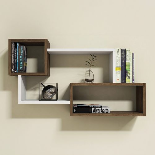 rafiera-toichoy-fb9894811-melamini-se-fy ΡΑΦΙΕΡΑ ΤΟΙΧΟΥ TANNER HM8948.11 ΜΕΛΑΜΙΝΗ ΣΕ ΦΥΣΙΚΟ-ΛΕΥΚΟ 90,5x20x51Υ εκ.